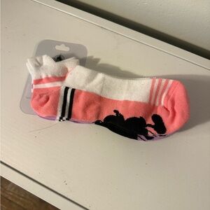 Disney Pink and White Socks with Black Accents